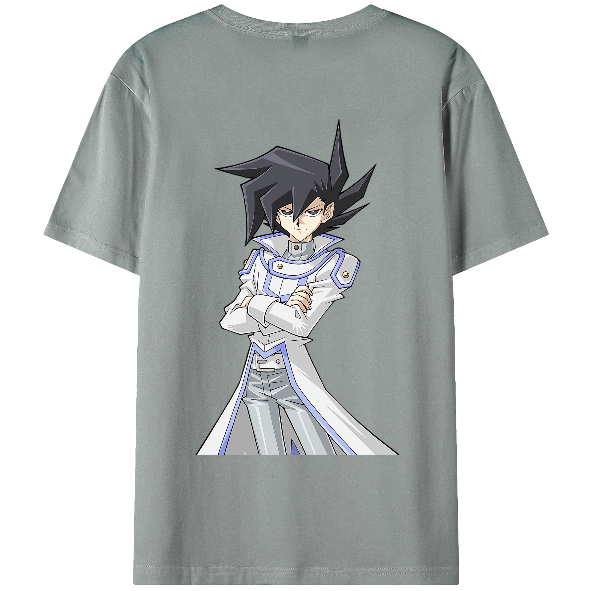 （画像用） 遊☆戯☆王 Yu-Gi-Oh! 綿100％ メンズ半袖Tシャツ（バックプリント） 通気性